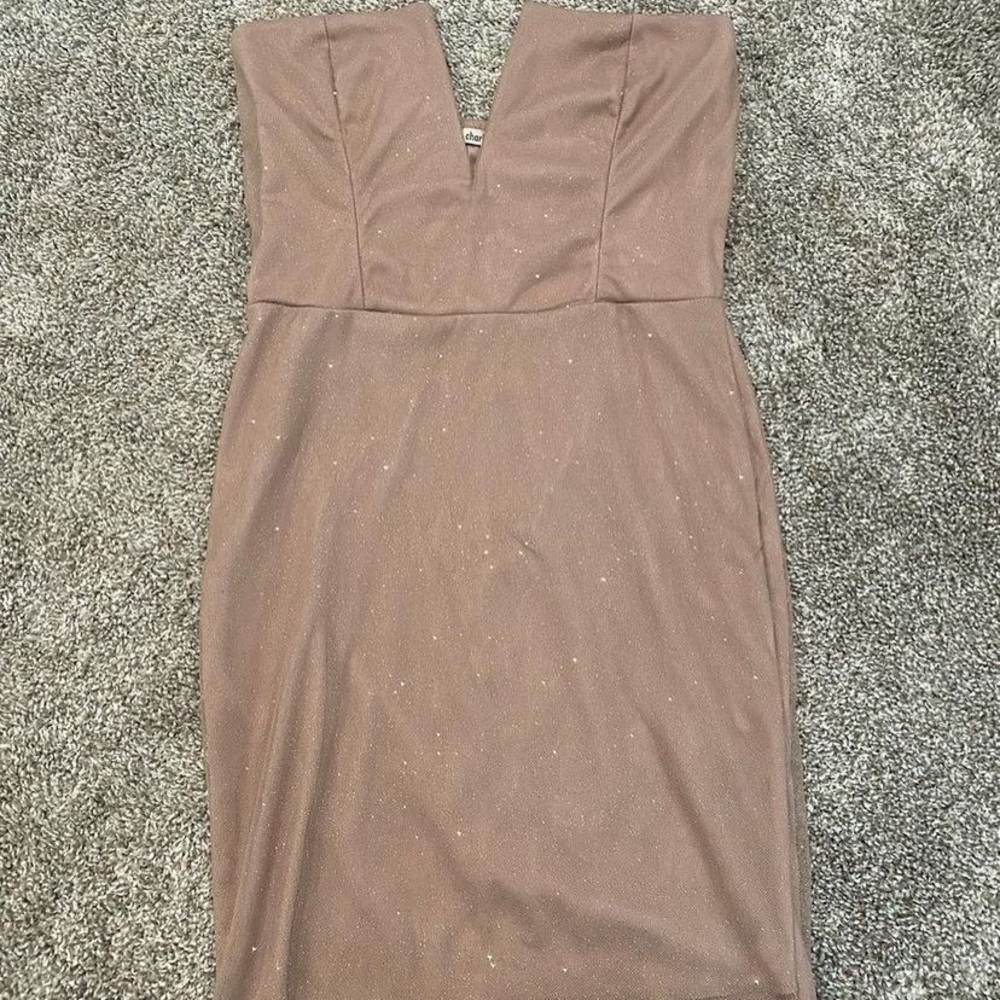 Baby pink sparkly dress